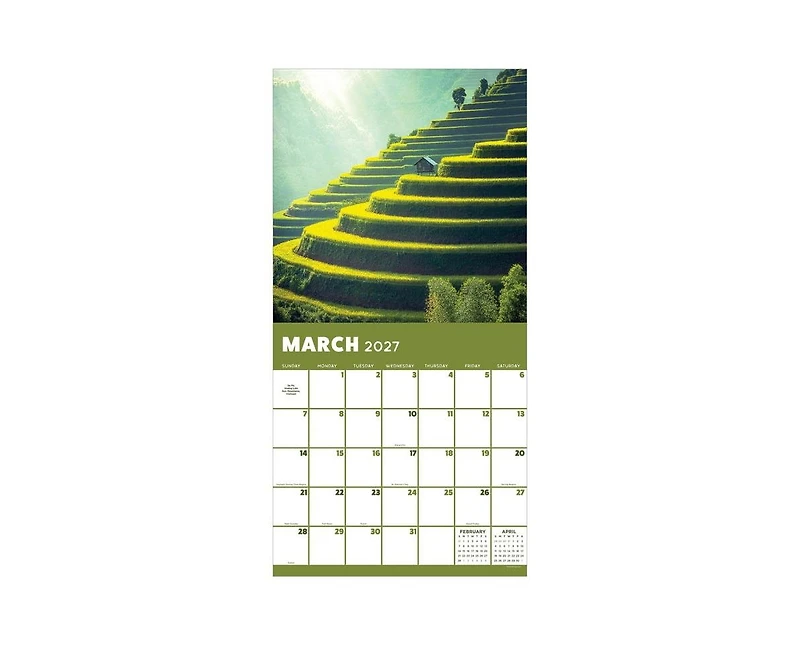 Tf Publishing Paper Goods 2027 World Travel Wall Calendar
