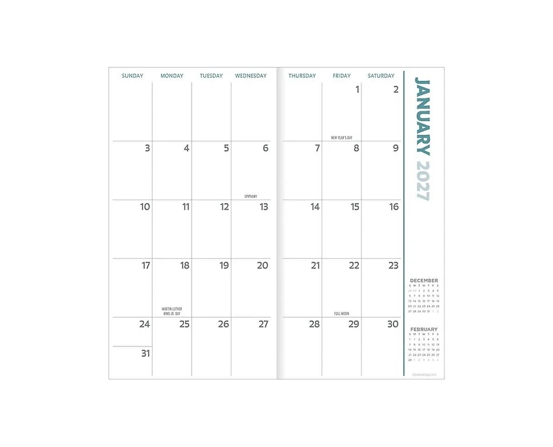 Tf Publishing Paper Goods 2027-2028 Paint Streak Small Monthly Pocket Planner