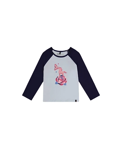 Deux par Little and Big Girl Raglan Cotton T-Shirt