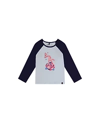 Deux par Little and Big Girl Raglan Cotton T-Shirt