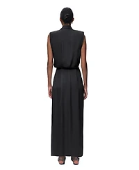 Nocturne Women's Embellished Belt-Detail Maxi Dress