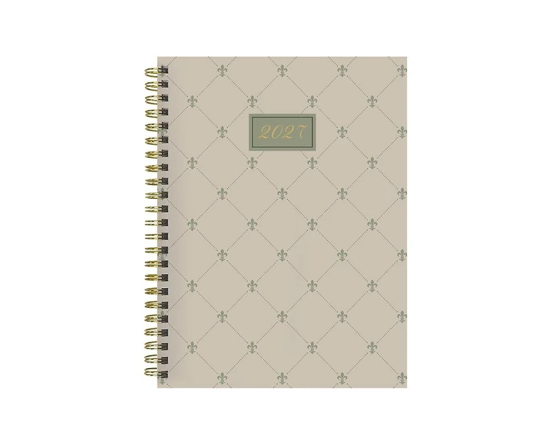 Tf Publishing Paper Goods 2027 Fleur de Lis Medium Weekly Monthly Planner
