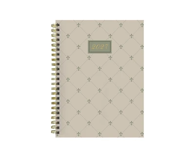 Tf Publishing Paper Goods 2027 Fleur de Lis Medium Weekly Monthly Planner