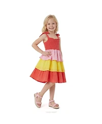 Andy & Evan Toddler Girls 2T To 6X Gauze layered dress