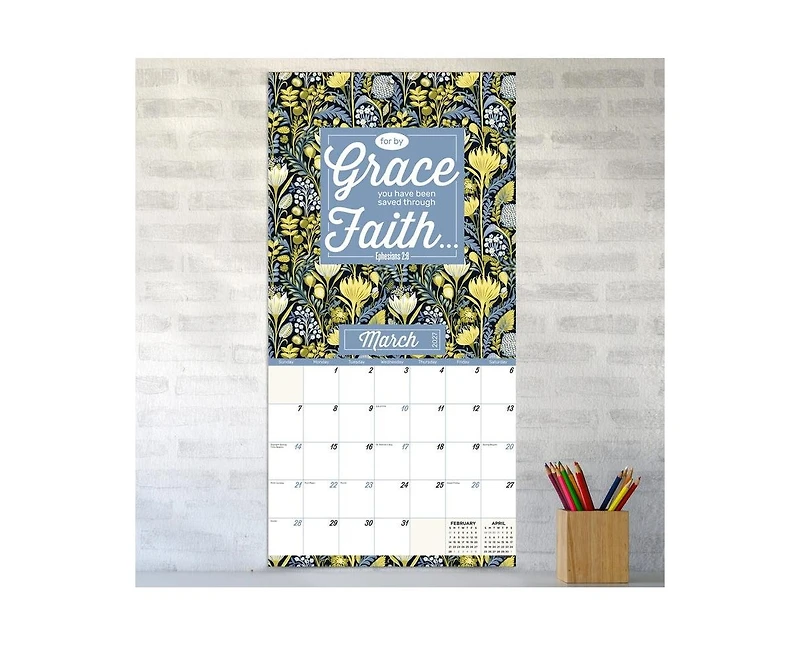 Tf Publishing Paper Goods 2027 Bible Verses Wall Calendar
