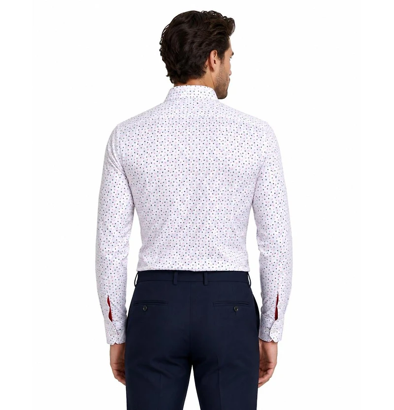 Elie Balleh Men's Slim Fit Classic Button-Down Shirt with Sleek Design