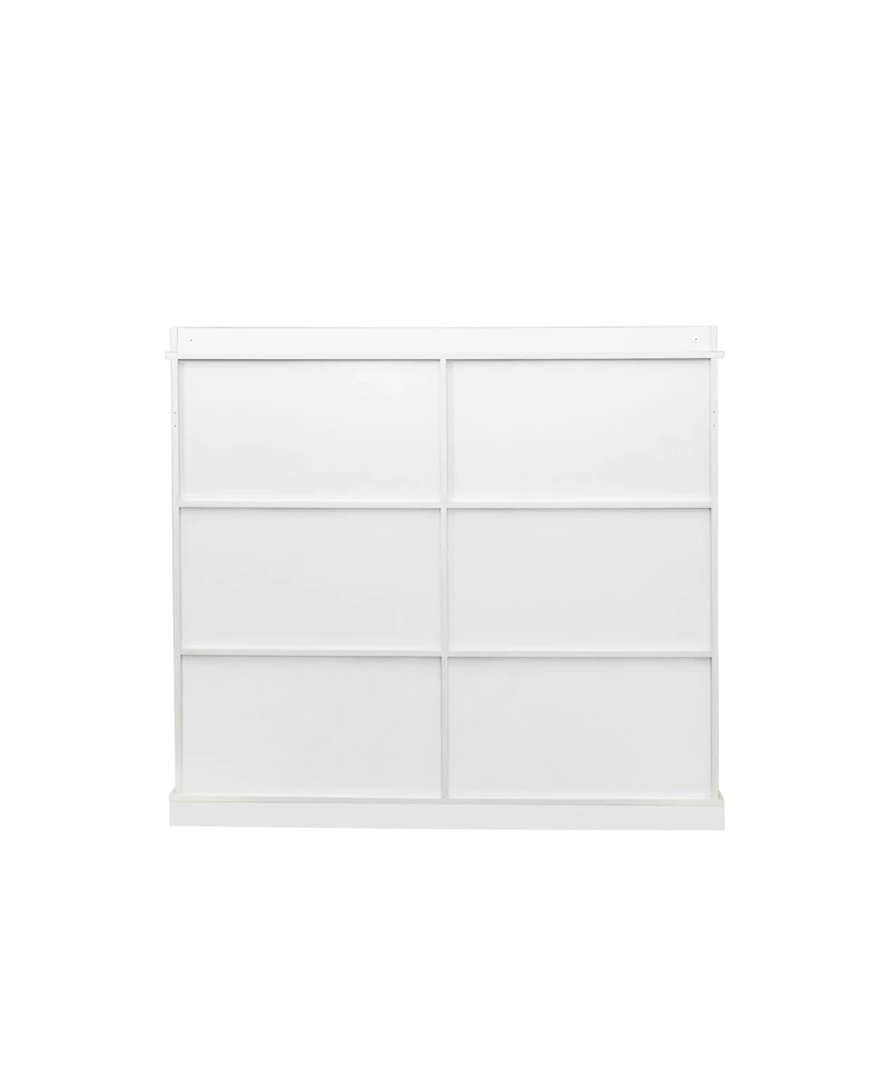 Flynama 10 Shelf Bookcase Storage Organizer Display Cabinet for Books decor and Home Office