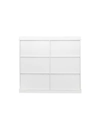 Flynama 10 Shelf Bookcase Storage Organizer Display Cabinet for Books decor and Home Office