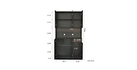 Flynama 70.87 Inch Tall Multi-door Combined Storage Wardrobe Cabinet