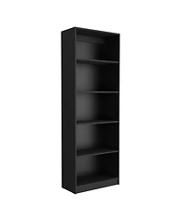 Flynama 4-Shelf Home Bookcase with Multi-Tier Storage and Bottom Shelf