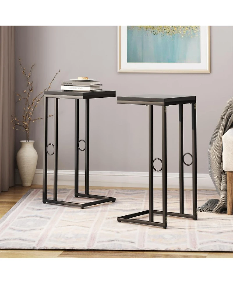 Streamdale Furniture Christopher Knight Home Essex Modern C-Shape Iron End Table