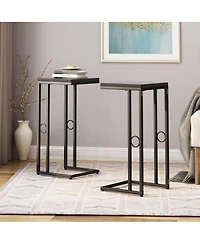 Streamdale Furniture Christopher Knight Home Essex Modern C-Shape Iron End Table