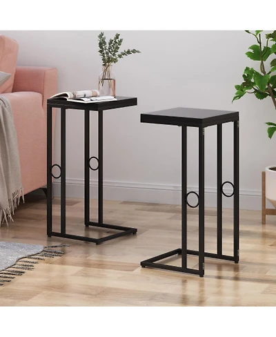 Streamdale Furniture Christopher Knight Home Essex Modern C-Shape Iron End Table