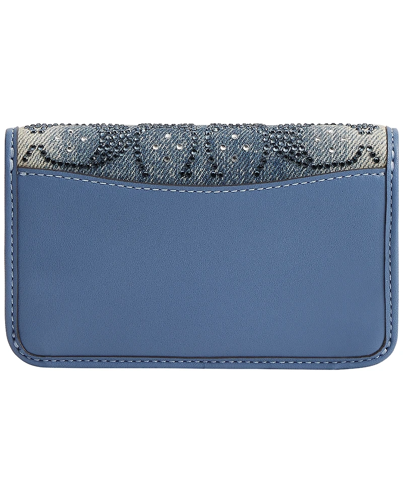 Coach Essential Crystal Signature Slim Card Case Wallet