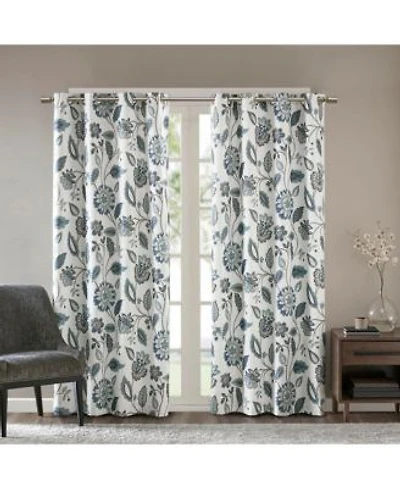 Avobird Jacquard Printed Room Darkening Curtain Panel