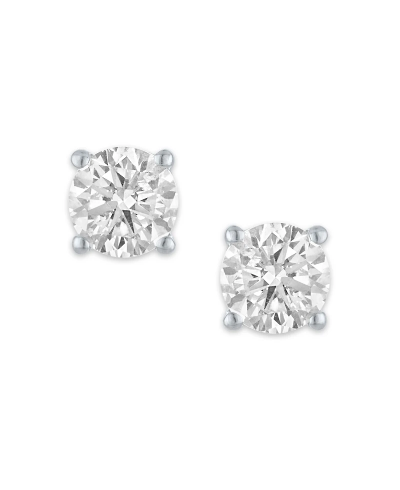 Diamond Stud Earrings (1/4 ct. t.w.) 14k White Gold