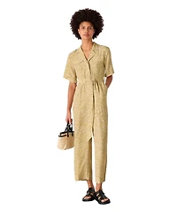 Whistles Women's Kelly Tiger Flame Cropped Jumpsuit
