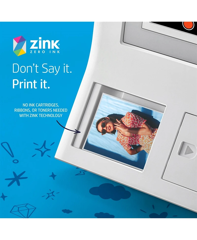 Hp 3.5" x 4.25" Sticky-Backed Zink Photo Paper (100-Pack), Compatible w/Hp Sprocket 3x4 & Photobooth