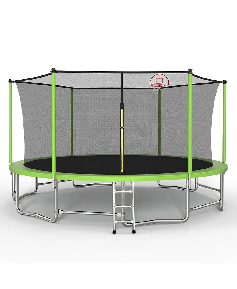 Zeny Upgraded Classic Trampoline with Balance Bar