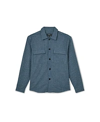 Reiss Men's Sever Linen Check Overshirt