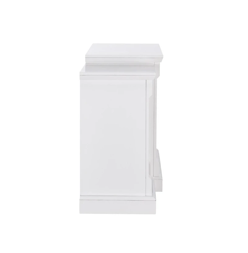 Augusta Home Gallatin Criss-Cross Electric Fireplace w/ Bookcases