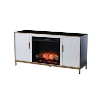Augusta Home Daltaire Color Changing Fireplace w/ Media Storage