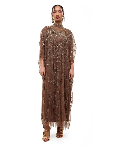 Beauut Women's Embellished Sequins Gown