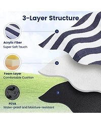 Aofar Picnic Blanket Waterproof Beach Mat Outdoor Camping Travel 80"x60"