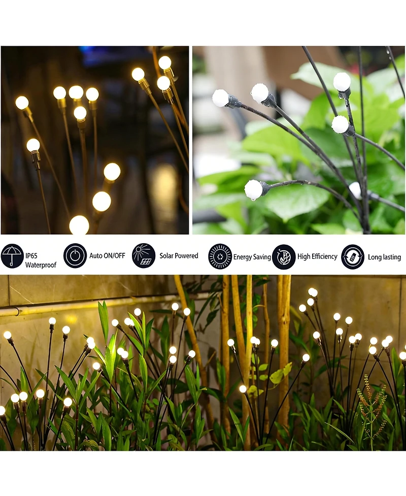 Cowin Solar Lights Outdoor(4 Pack,40 LEDs), Solar Garden Lights, Outdoor Decorations, Unique Gifts