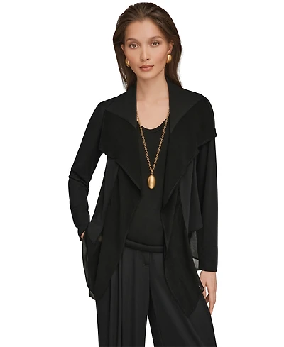 Donna Karan New York Women's Ruffle Front Jacket
