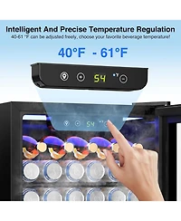 Cowsar 1.3 Cu. Ft. Beverage Refrigerator with Led Light