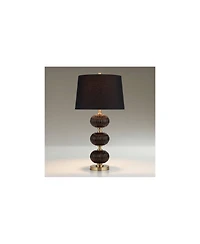 Possini Euro Design Possini Euro Grace 30" High Black Glass Table Lamp with Dimmer