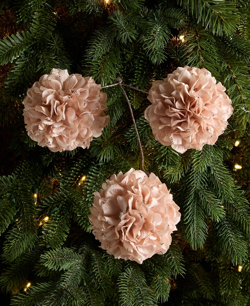 Holiday Lane Enchanted Forest With Tri-Flower Pick, Macy's Exclusive
