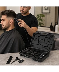 Perry Ellis 30 Piece Professional Hair Clipper Kit with Storage Case