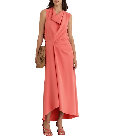 Reiss Women's Dorota Drape Detail Midi Dress