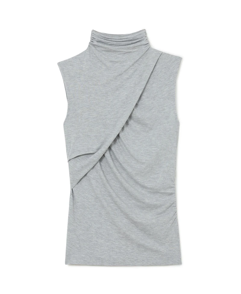 Reiss Women's Wanda Ruched High Neck Top