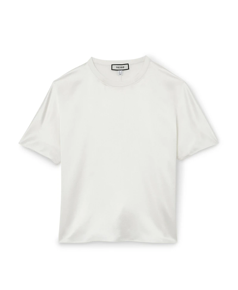 Reiss Women's Lena Silk Shortsleeve Top