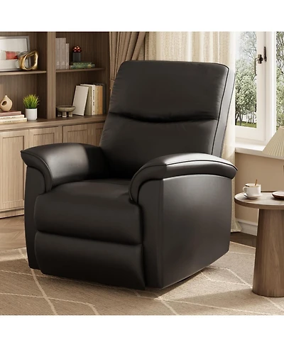 homfan 270degree(s) Swivel Power Recliner Chair for Living Room - 38.6" Wide Pu Leather Electric Sofa- Infinite Reclining Positions