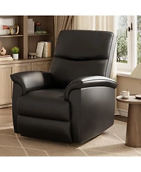homfan 270degree(s) Swivel Power Recliner Chair for Living Room - 38.6" Wide Pu Leather Electric Sofa- Infinite Reclining Positions