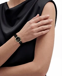 Coach Women's Elliot Black Leather Strap Watch 28mm