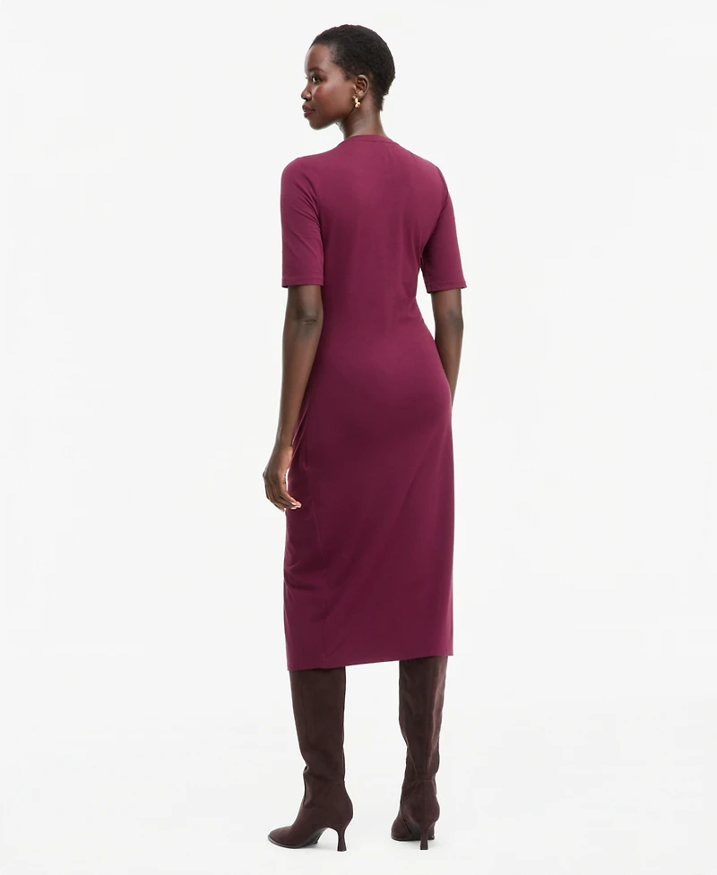 I.n.c. Women's Front-Slit Short-Sleeve Midi Dress, Macy's Exclusive