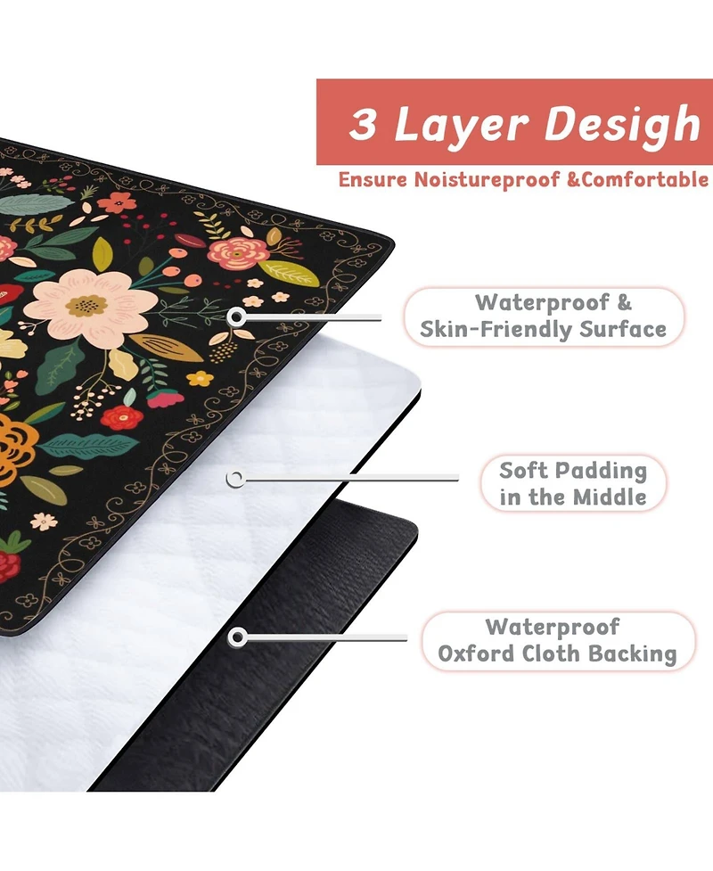 Aofar Picnic Blanket Waterproof Boho Beach Mat Windproof Sandproof Portable Outdoor Camping
