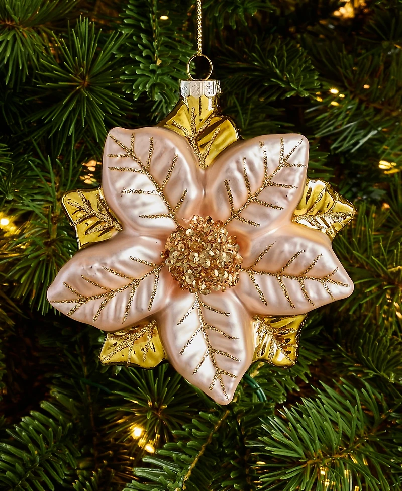 Holiday Lane Enchanted Forest Flower Ornament, Macy's Exclusive