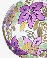 Holiday Lane Enchanted Forest Floral Ball Ornament, Macy's Exclusive