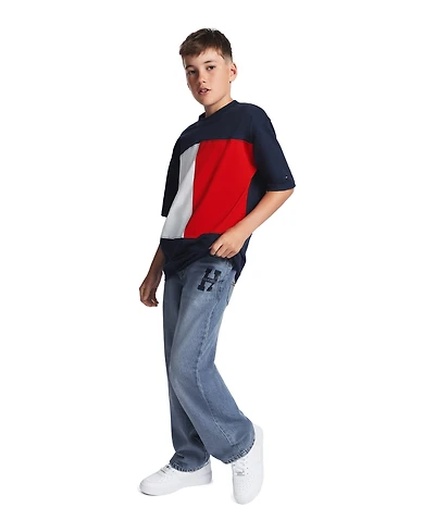 Tommy Hilfiger Boys' 8-20 Straight-Leg Logo Jeans
