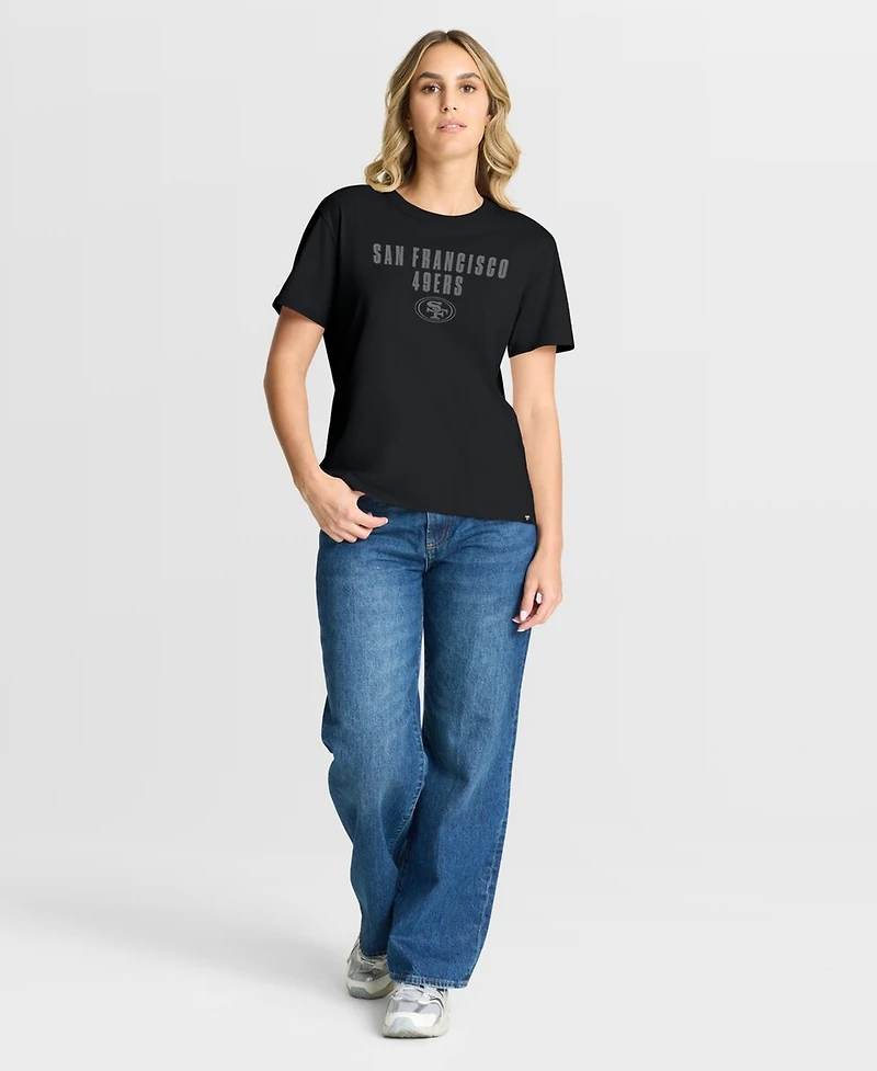 Fanatics Women's Black San Francisco 49ers Blackout Kneel Down Legacy T-Shirt