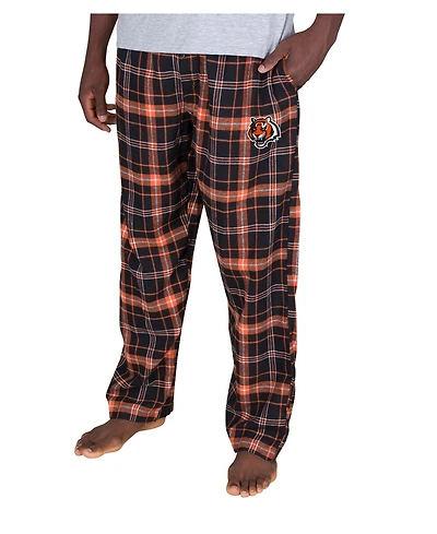 Concepts Sport Men's Black Cincinnati Bengals Ultimate Plaid Flannel Pants