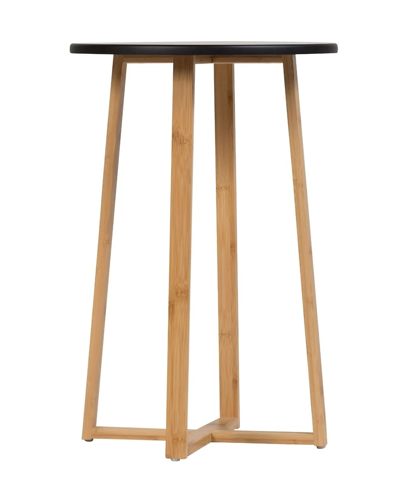 Fairway Avenue Home 23.4" Bamboo Wood Round Plant Display Table