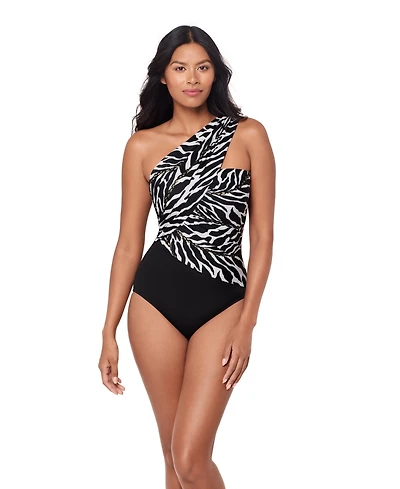 Magicsuit Women's Sand Tracks Goddess Underwire Bandeau Neck One-Piece Swimsuit