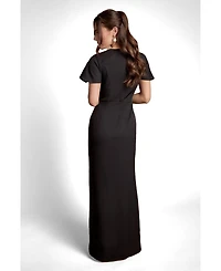 Coast Women's Crepe V-Neck Maxi Dress